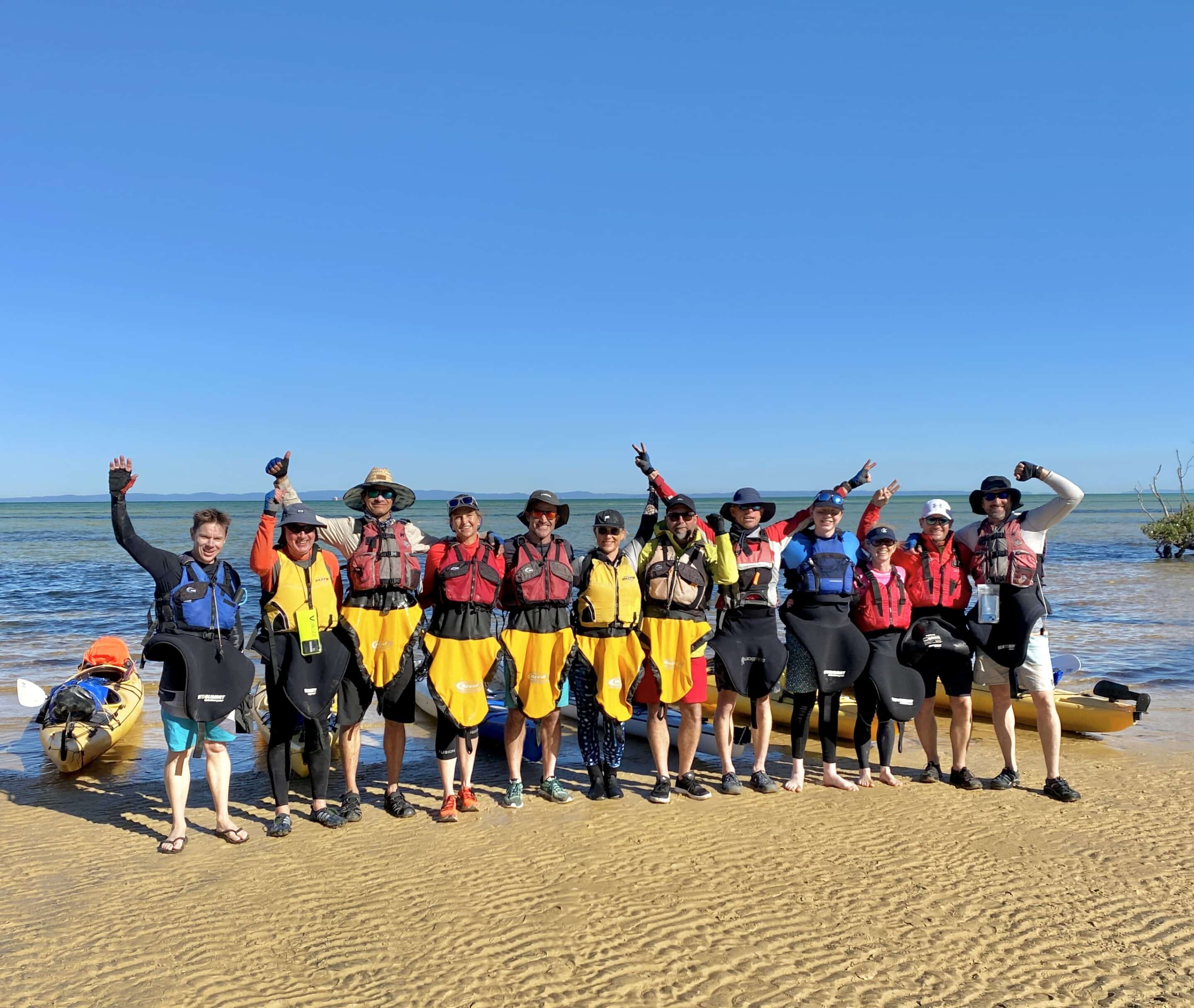 Best Life Adventure Paddlers on Moreton Island