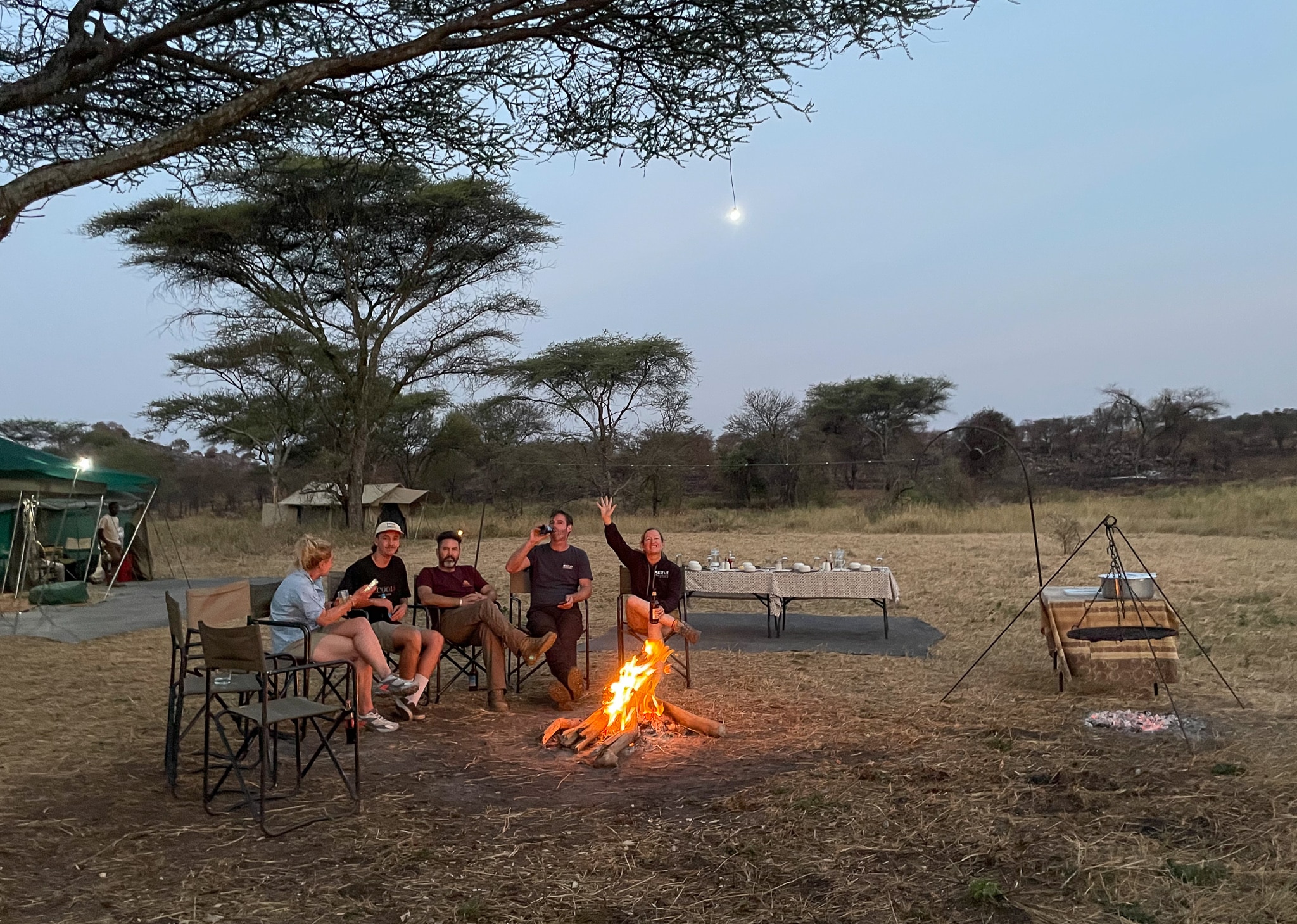 Camp in the Serengeti 